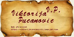 Viktorija Pucanović vizit kartica